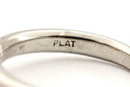 Platinum 0.56ct marquise diamond solitaire engagement ring estate size 6.25 band