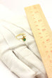 18k yellow gold emerald diamond swirl band ring size 4 1.88g vintage estate