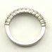 Platinum .49ctw 2.10mm round diamond wedding band ring size 6.5 estate 6.06 gr