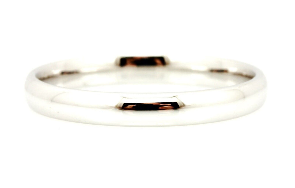 14k white gold 3mm comfort fit wedding band size 8 ring 2.44 grams NEW