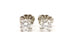 platinum round brilliant solitaire diamond stud earrings 4.8mm 0.84ctw 1.41g