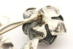 925 Mexico TB-51 sterling silver rose flower pin brooch estate vintage 11.5g
