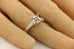18k white pink rose gold two tone 6mm square semi mount engagement ring NEW