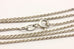 AGI ITALY 925 sterling silver rope chain necklace 20 inch 1.1mm 2.4g spring ring