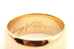 Antique 1855 engraved 14k yellow gold 9mm wide band ring size 12.25 estate