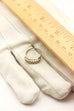 14k white gold 0.16ctw diamond wedding band ring size 3.75 1.65g vintage estate