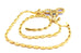 18k yellow gold 18 inch necklace 8 ctw oval Tanzanite 2 ctw round Diamond estate