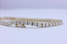 14k yellow gold 5.01ctw round white diamond tennis bracelet new 7 inch 3mm 12.9g
