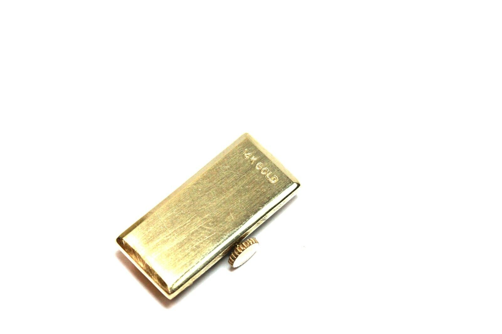 Geneva 17 jewels incabloc watch movement 14k yellow gold back estate vintage