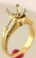 18k yellow gold wedding ring set 1ct square center diamond tapered baguettes set