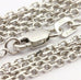 14k white gold diamond cut rolo chain necklace lobster 16 inch 1.1mm 2.25g new