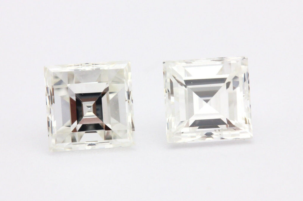 matched diamonds square step 0.85ctw 4.02x4.01x2.77mm 4.06x4.05x3.10mm HI VS1-2