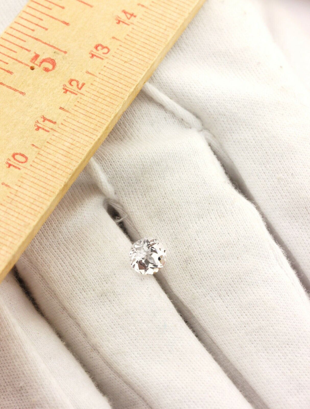 Chatham lab grown created white sapphire 1.82ct 7mm round brilliant loose new